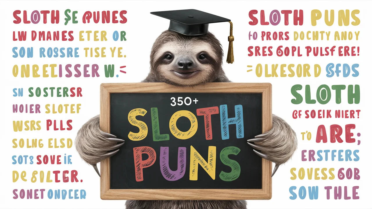 Sloth Puns