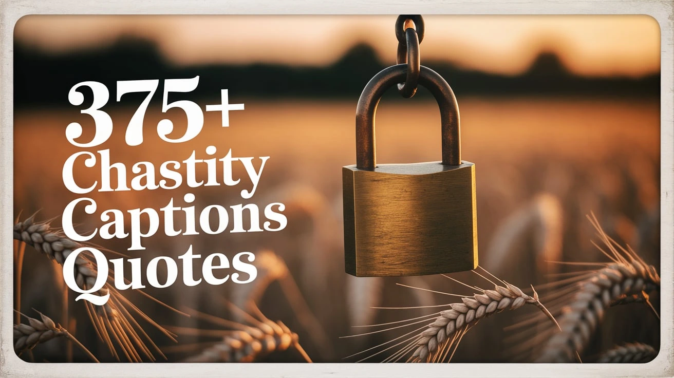375+ Chastity Captions Quotes