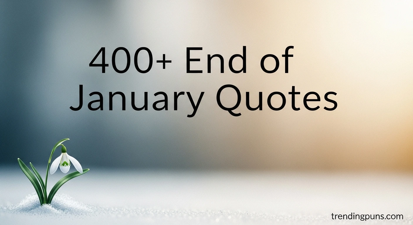 400+ End of January Quotes