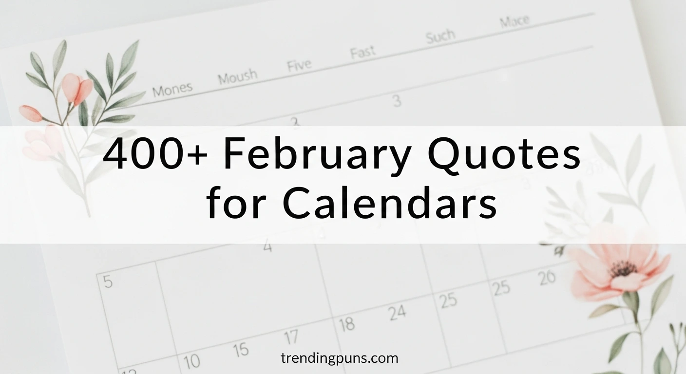 400+ February Quotes for Calendars