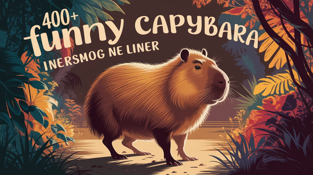 400+ Funny Capybara Puns Jokes One Liner