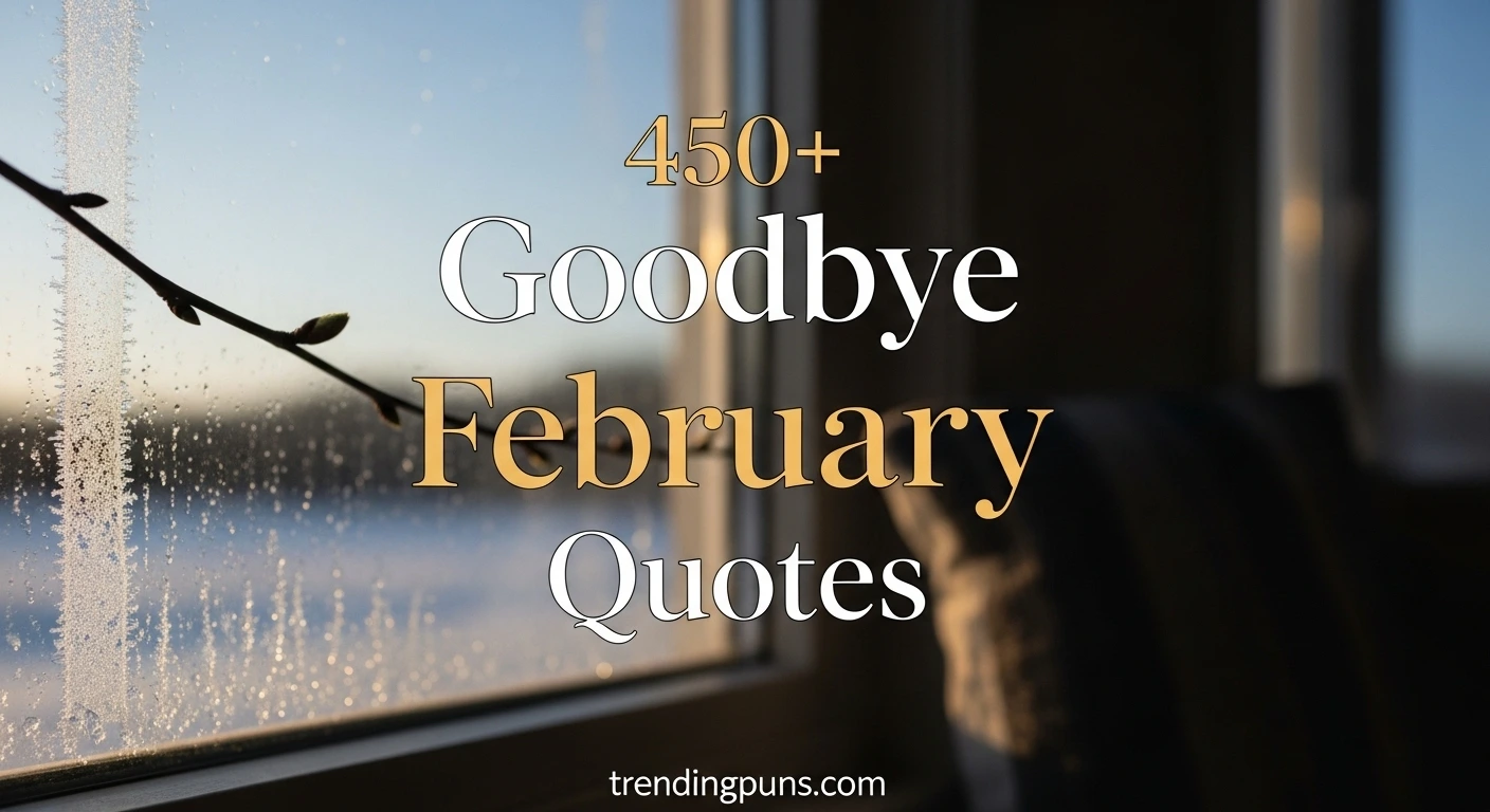 450+ Goodbye February Quotes