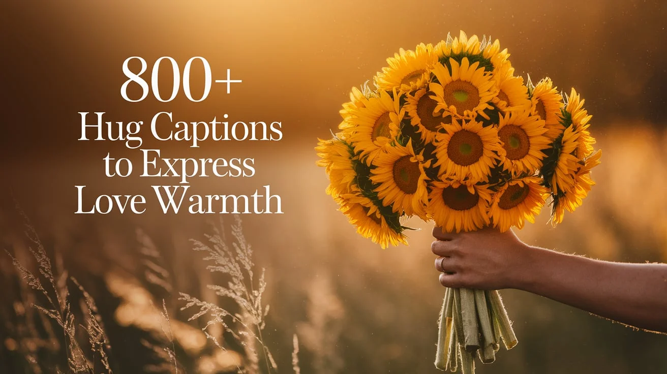 800+ Hug Captions to Express Love Warmth