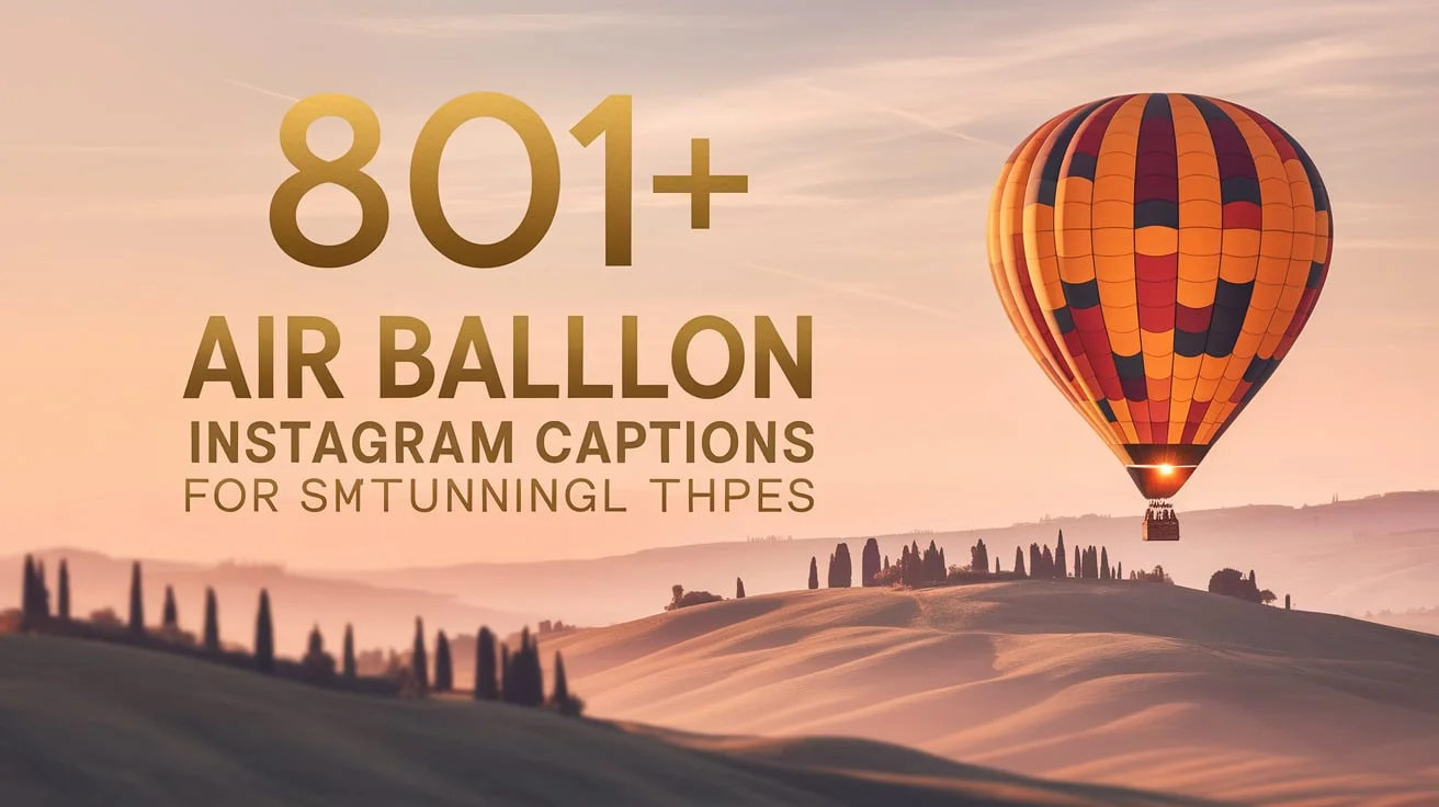 801+ Hot Air Ballon Instagram Captions for Stunning Photos