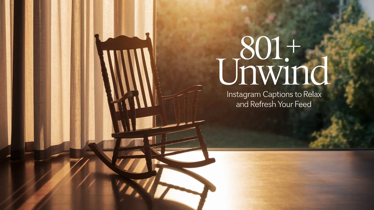 801+ Unwind Instagram Captions to Relax and Refresh Your Feed