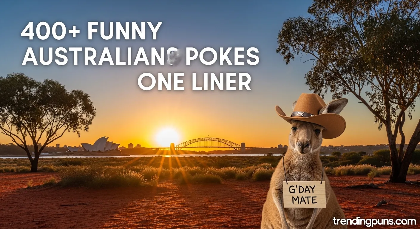 400+ Funny Australian Puns Jokes One Liner