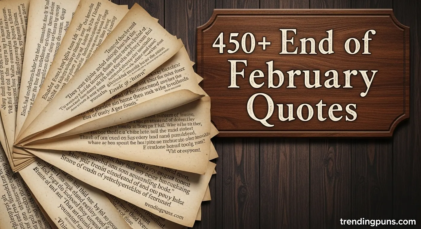 450+ End of February Quotes