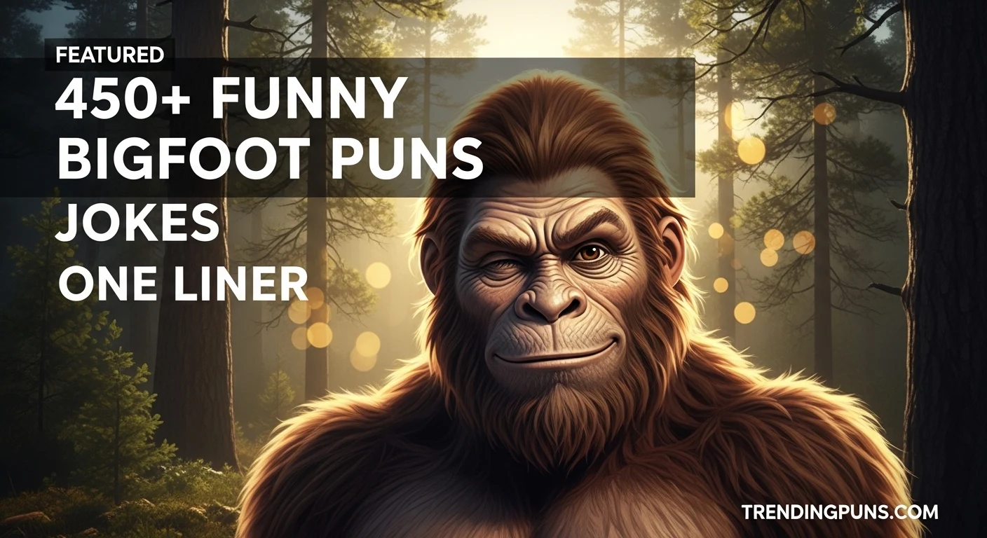 450+ Funny Bigfoot Puns Jokes One Liner