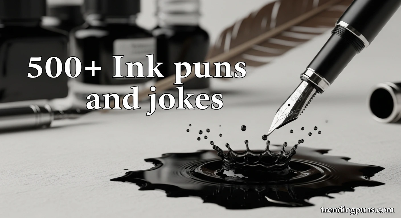 500+ Ink puns and jokes