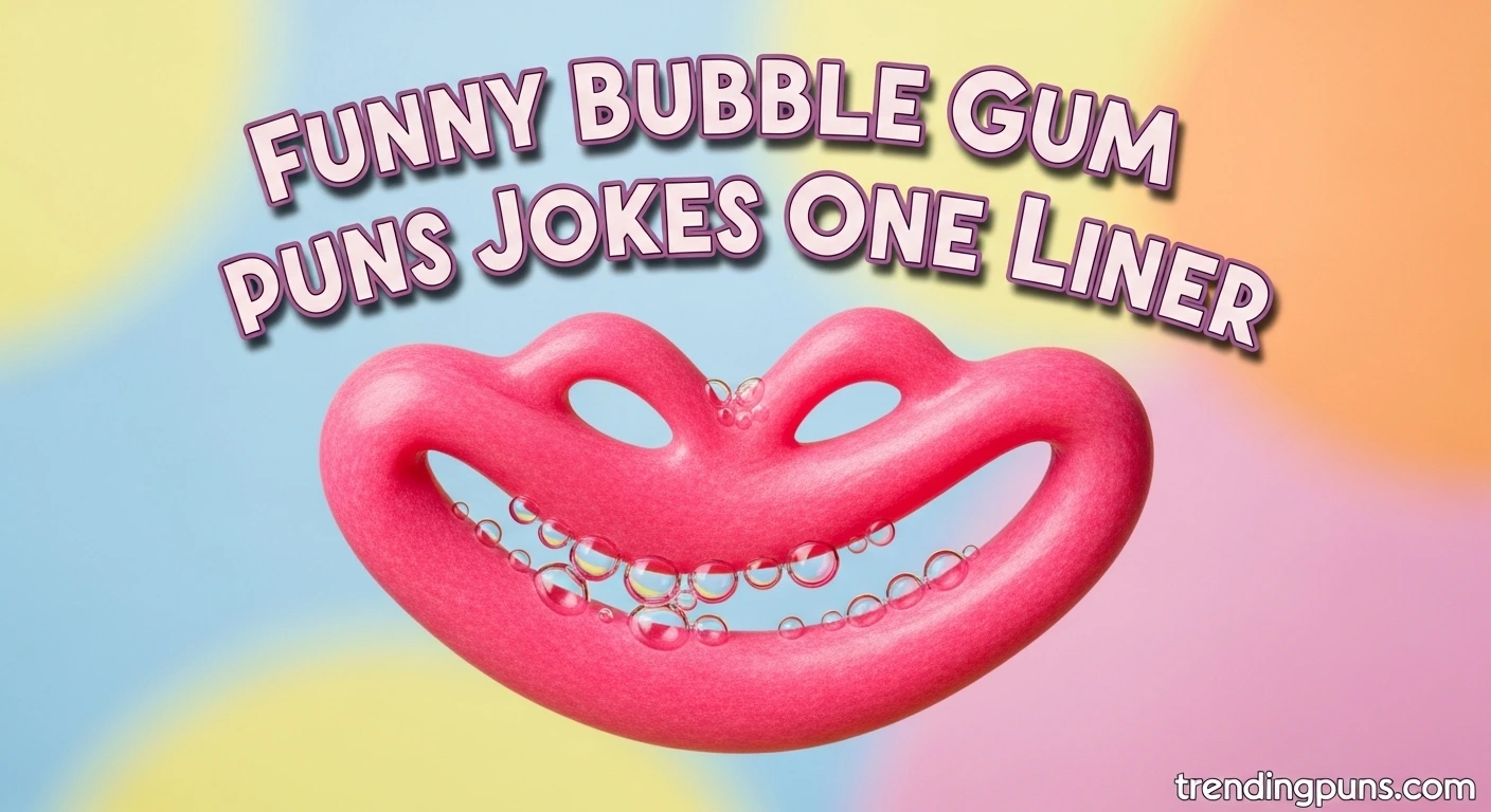 Funny Bubble Gum Puns Jokes One Liner