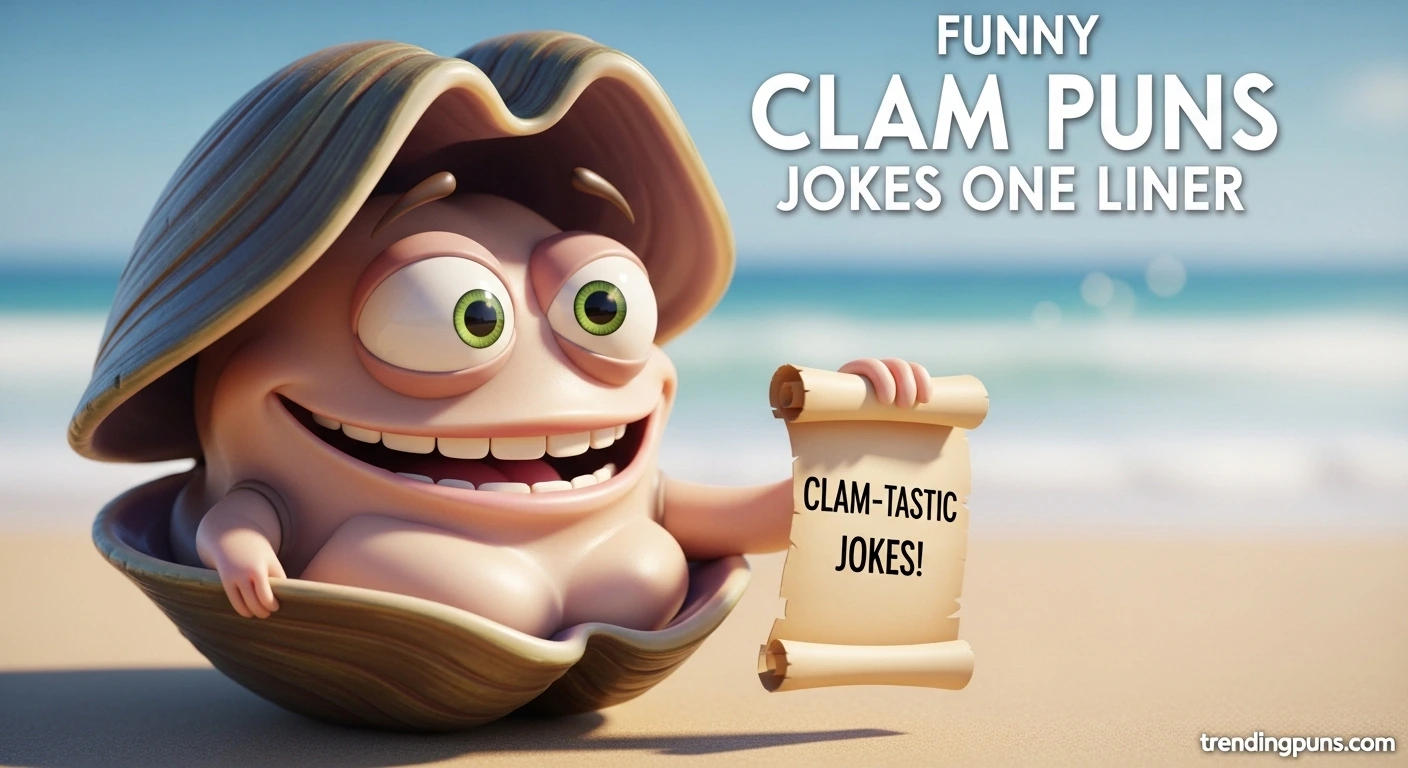 Funny Clam Puns Jokes One Liner